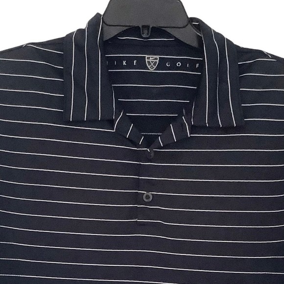 Nike Other - Nike Men's Golf Dri-Fit Navy Stripe Casual Polo Shirt, XL